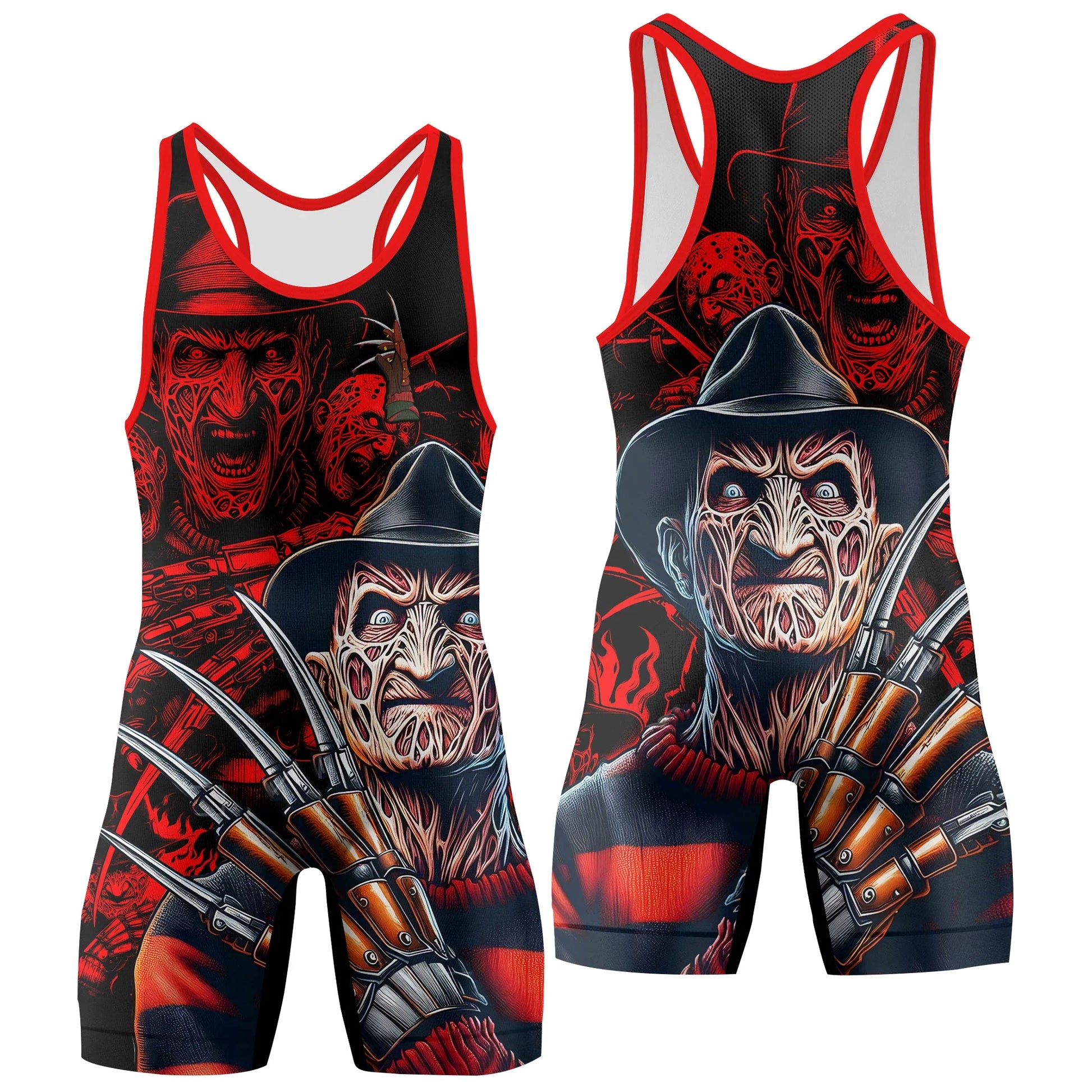 Nightmare Freddy Wrestling Singlet