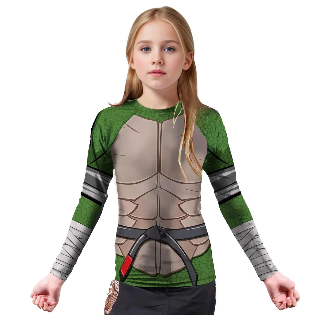 Ninja Turtle Cosplay Kids Rash Guard