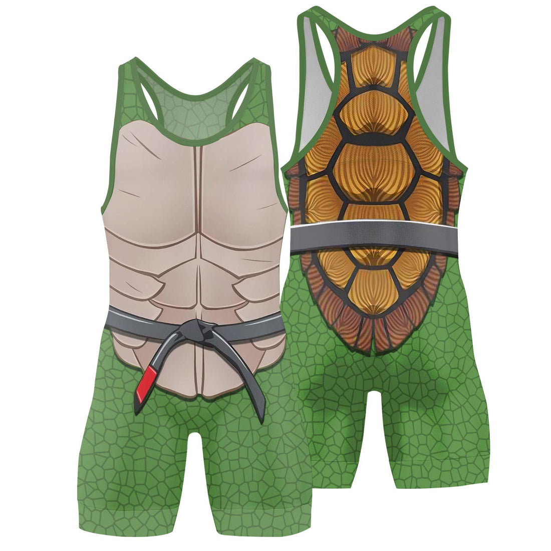 Ninja Turtle Cosplay Wrestling Singlet
