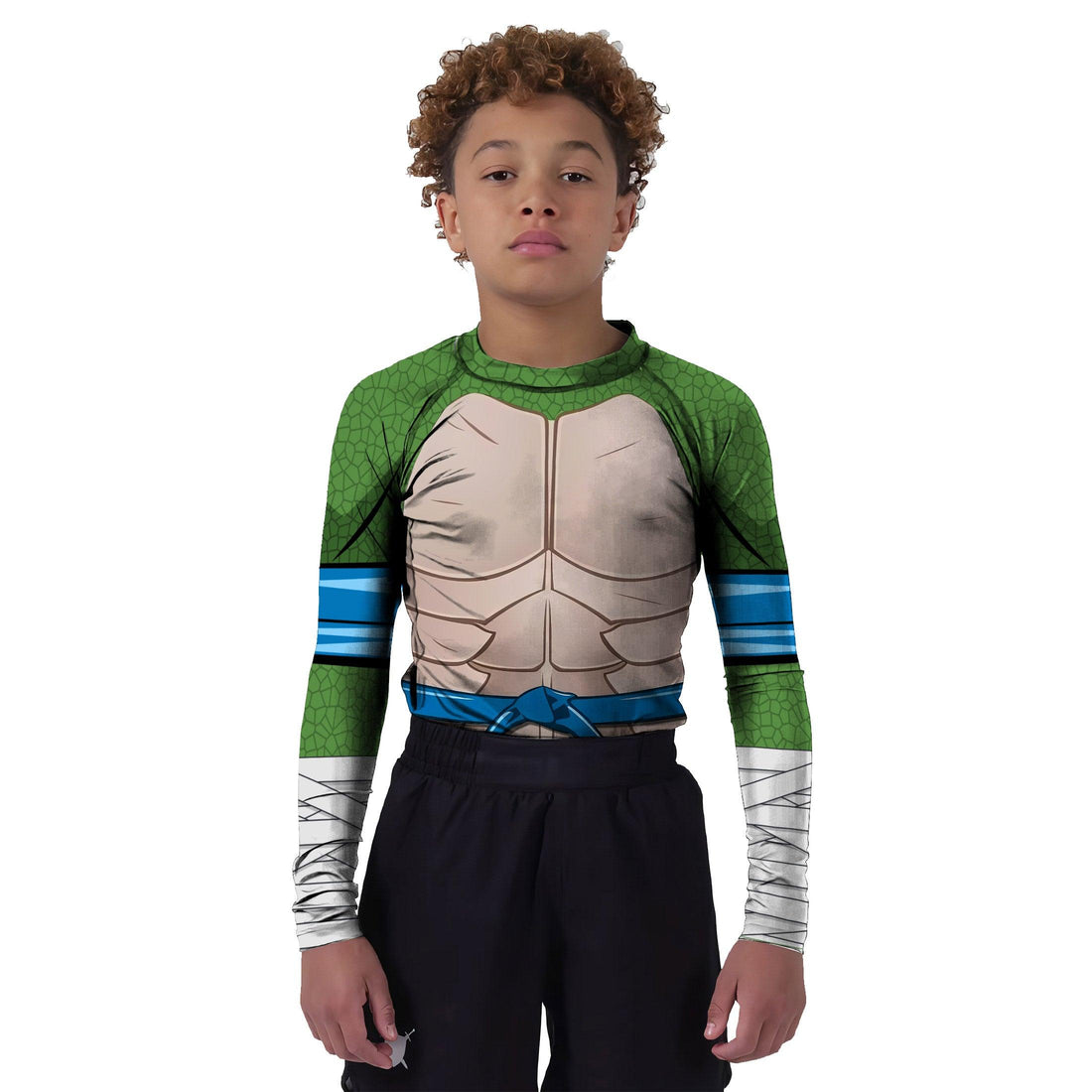 Ninja Turtle Leo Cosplay Kids Rash Guard