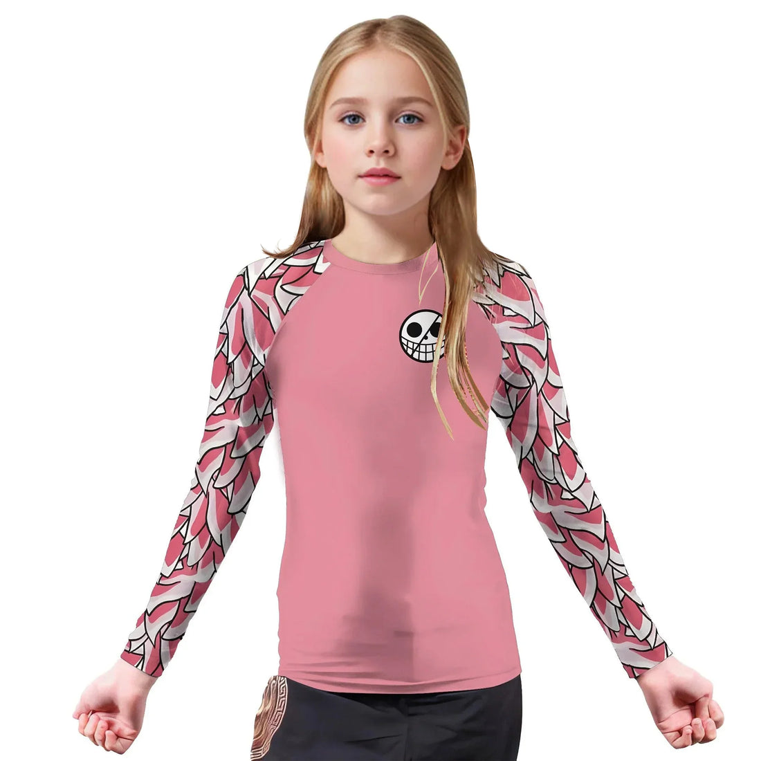 One Piece Doflamingo Family Symbol Kids Rash Guard