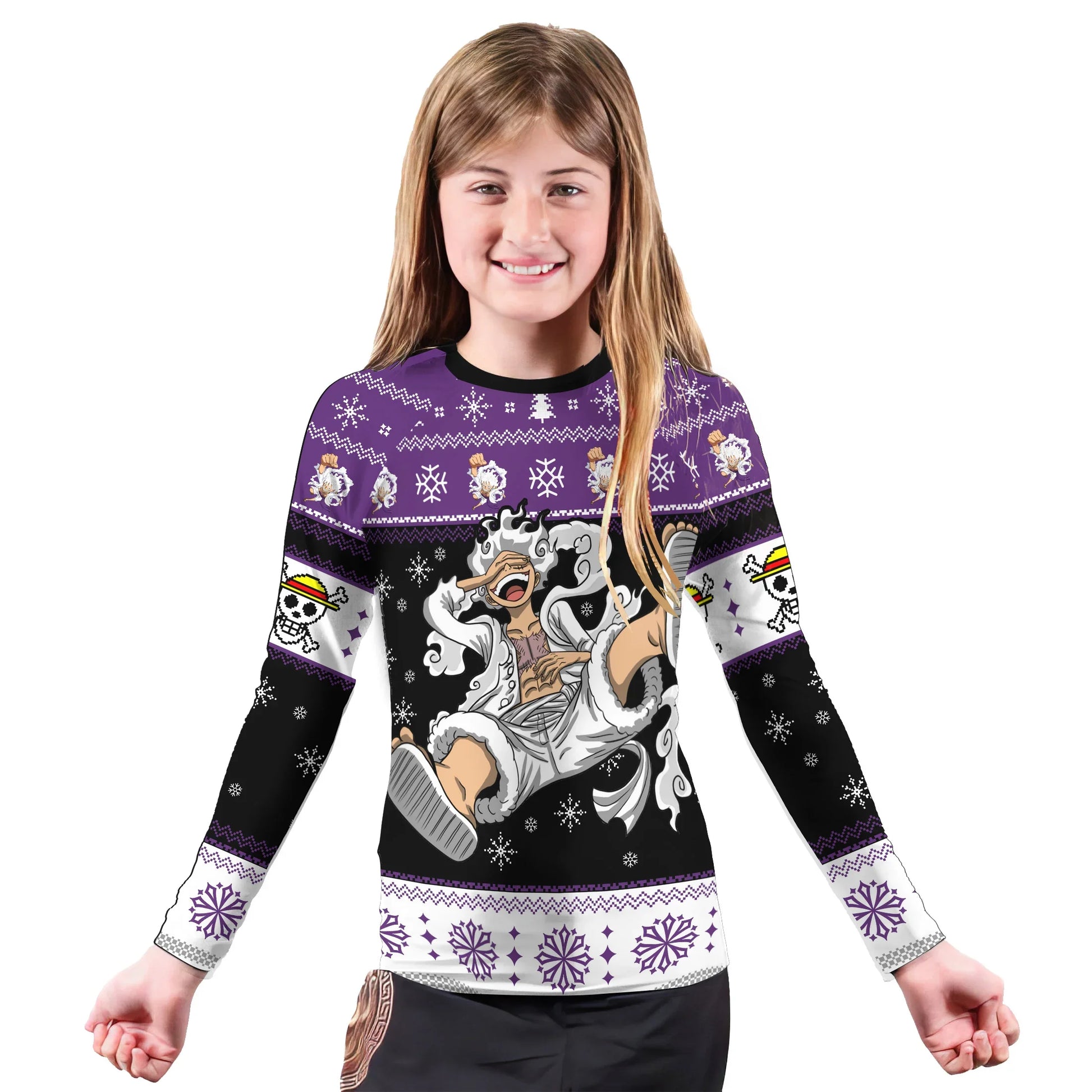 One Piece Luffy Gear Fifth Kids Rash Guard