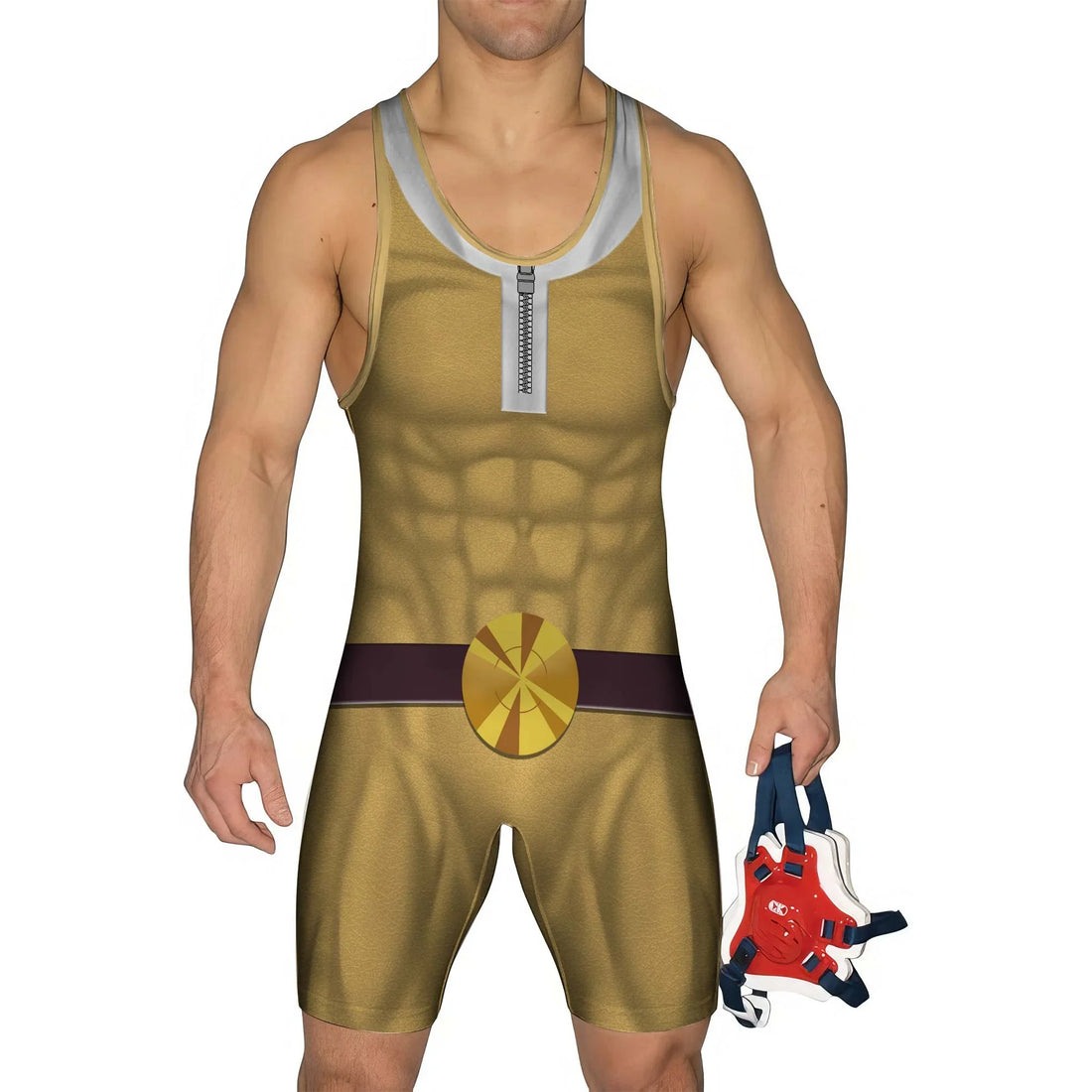 One Punch Man Saitama Wrestling Singlet
