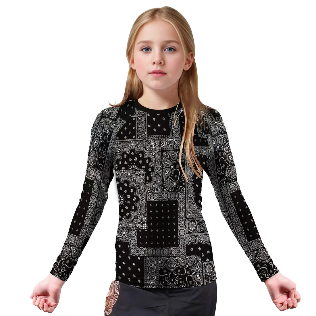 Paisley Wave Kids Rash Guard
