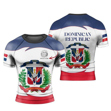 Personalized Dominican Pride Rash Guard