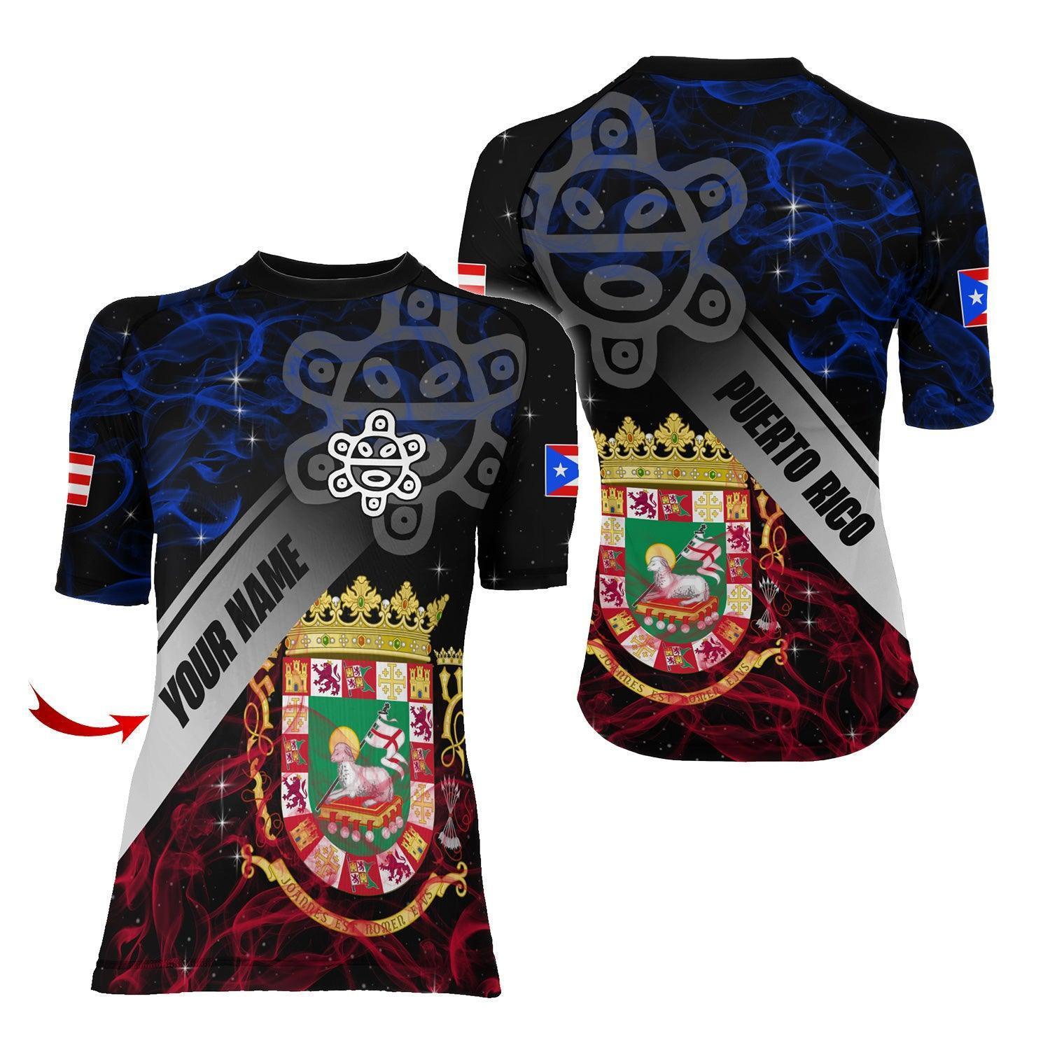 Personalized Puerto Rican Legend Rash Guard