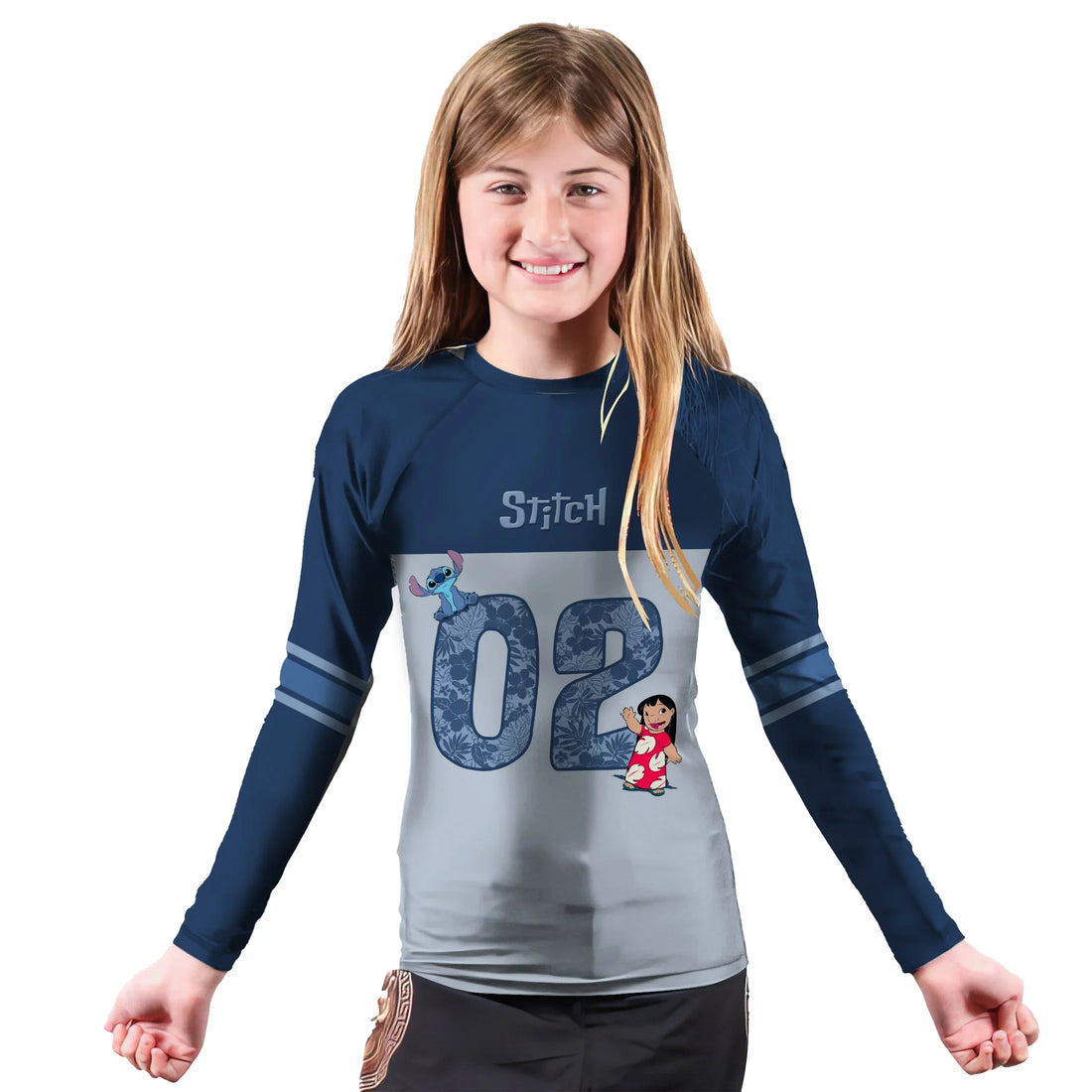 Personalized Stitch Kids Rash Guard