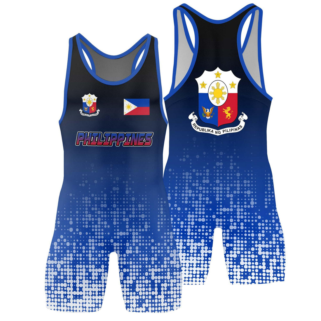 Philippines Halftone Wrestling Singlet