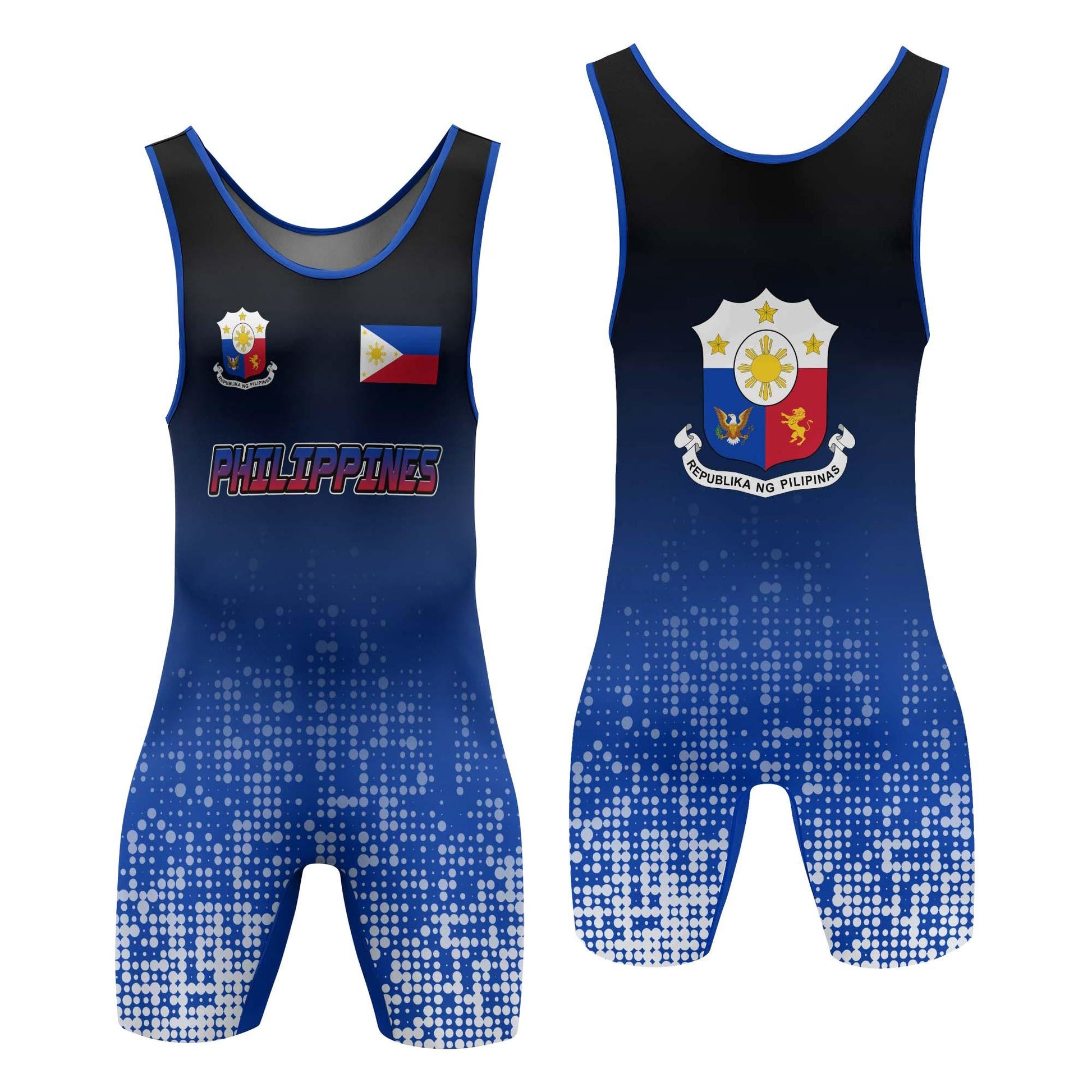 Philippines Halftone Wrestling Singlet