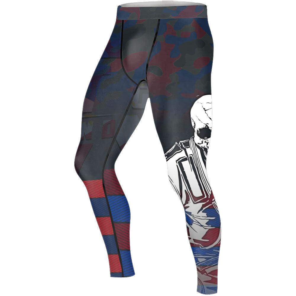Philippines Skull Fighter Men's Compression Leggings