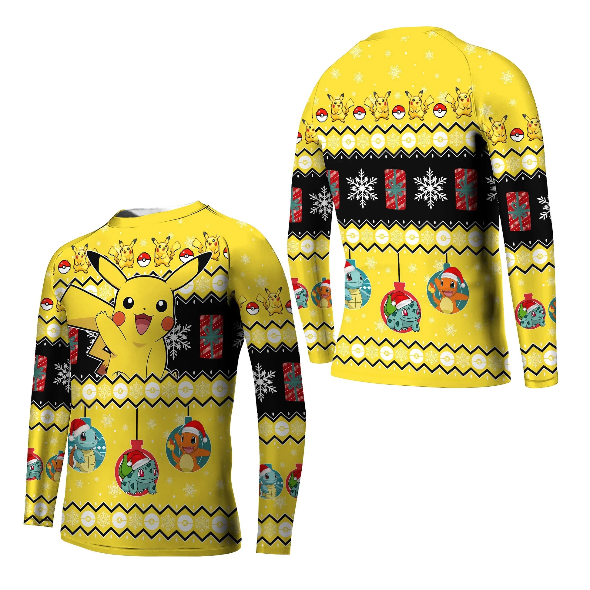 Pikachu Christmas Kids Rash Guard