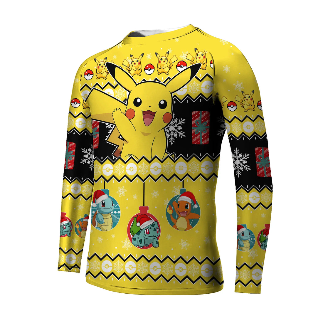 Pikachu Christmas Kids Rash Guard