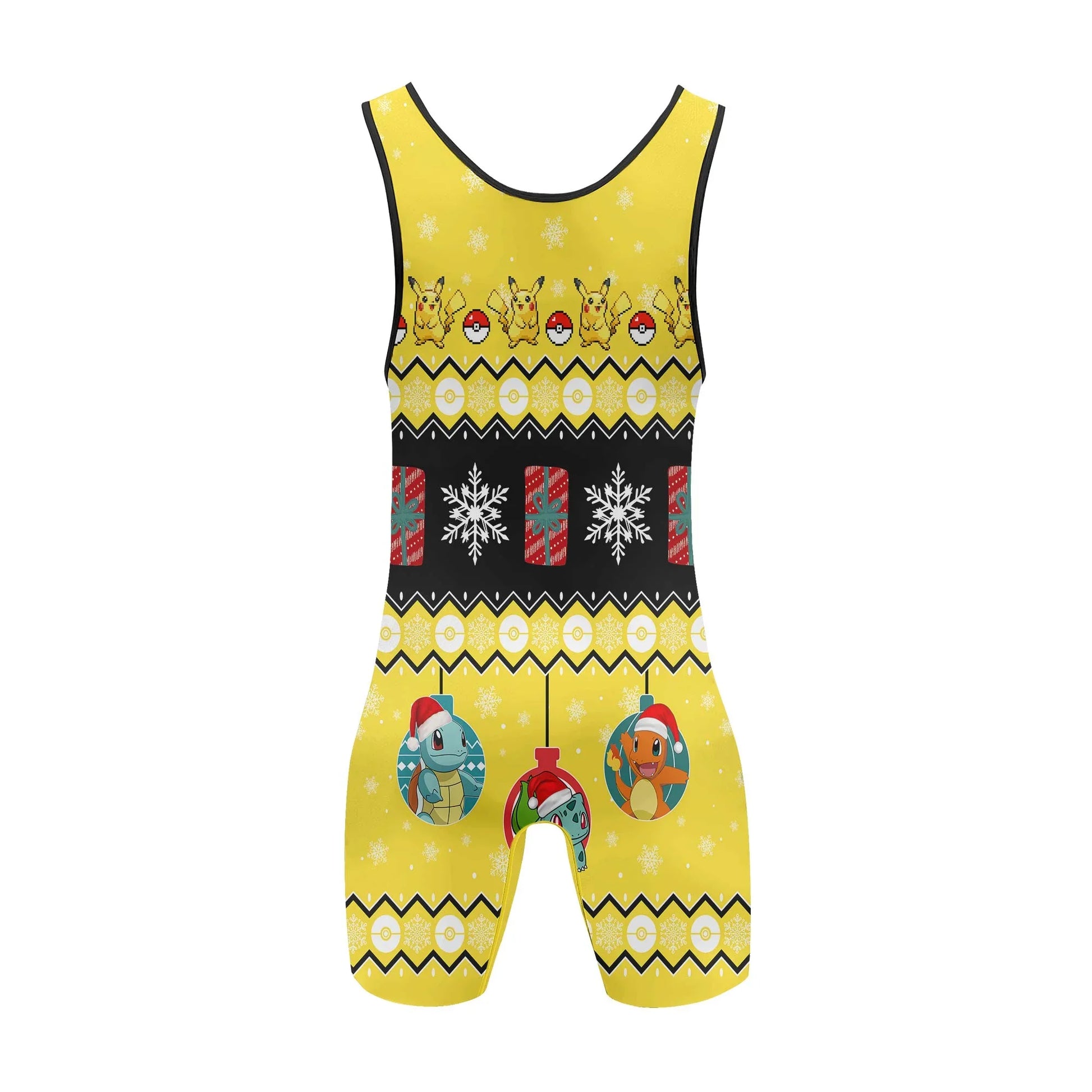Pikachu Christmas Wrestling Singlet
