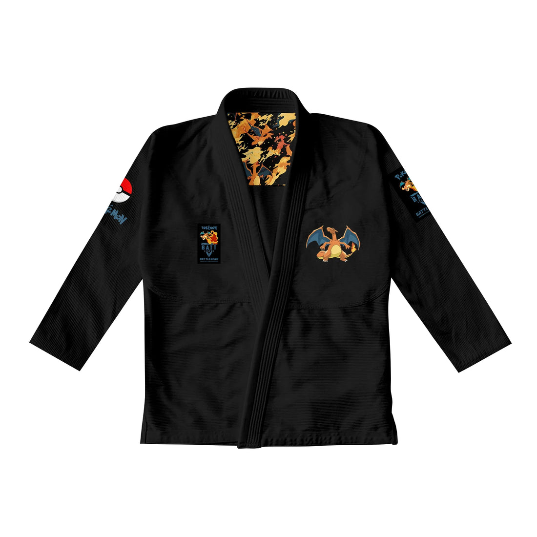 Pokemon Charizard Fire Dragon Adult Black GI