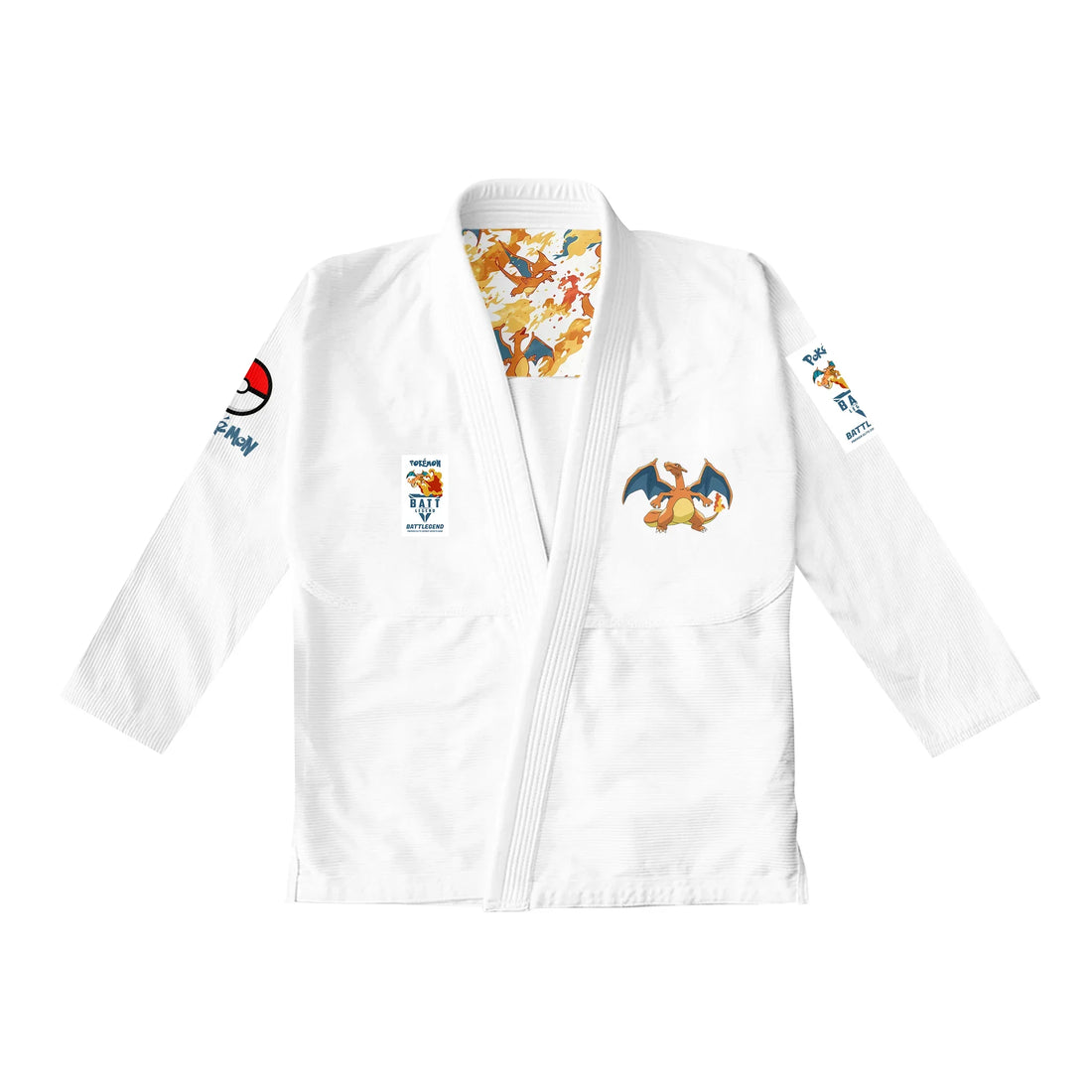 Pokemon Charizard Fire Dragon Adult White GI