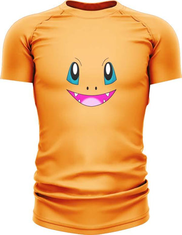 Pokemon Charmander Face Short Sleeve Rash Guard
