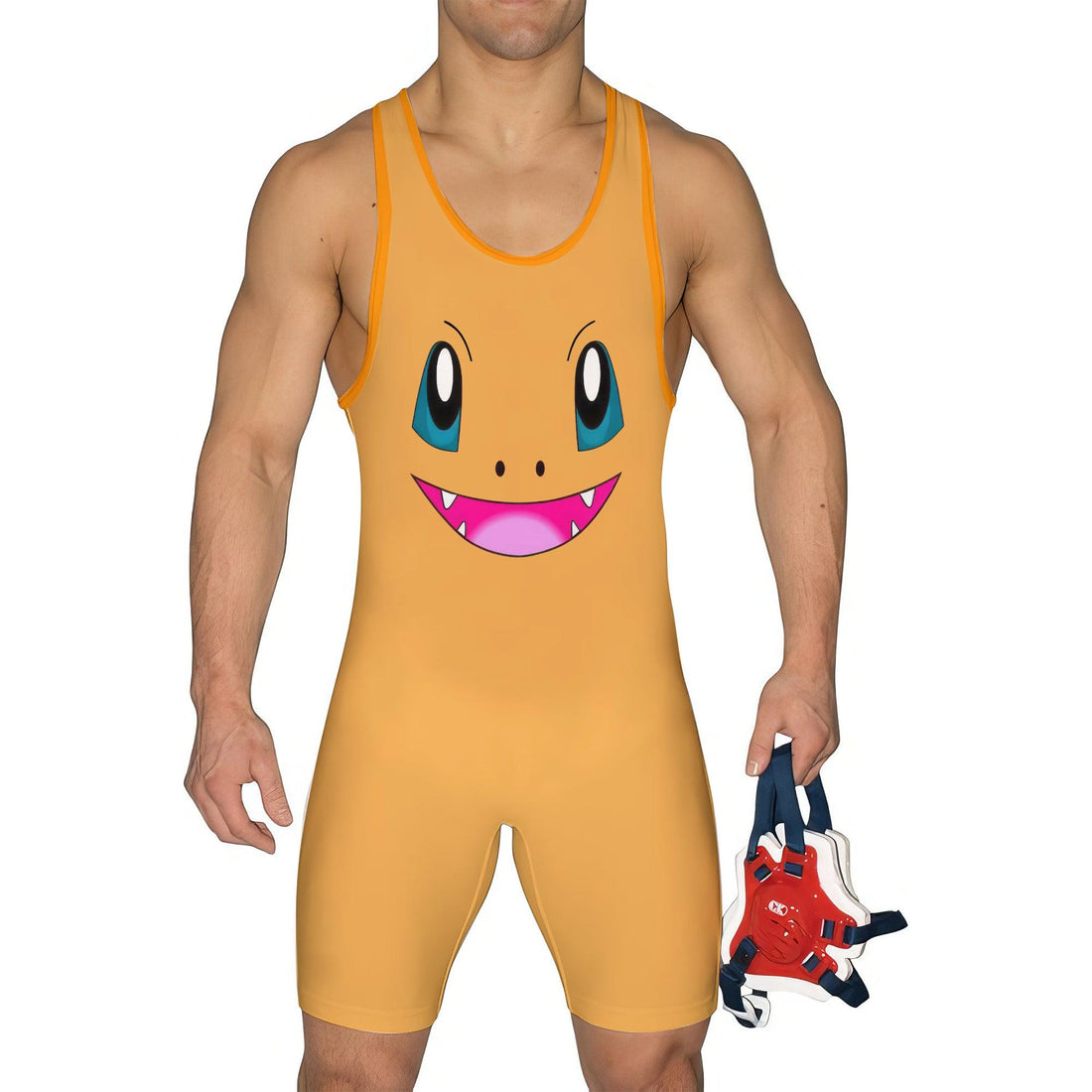 Pokemon Charmander Face Wrestling Singlet