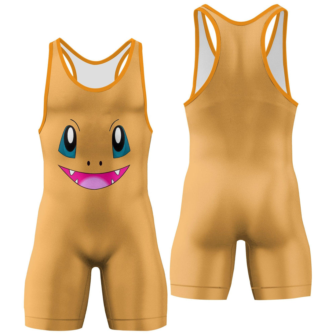 Pokemon Charmander Face Wrestling Singlet