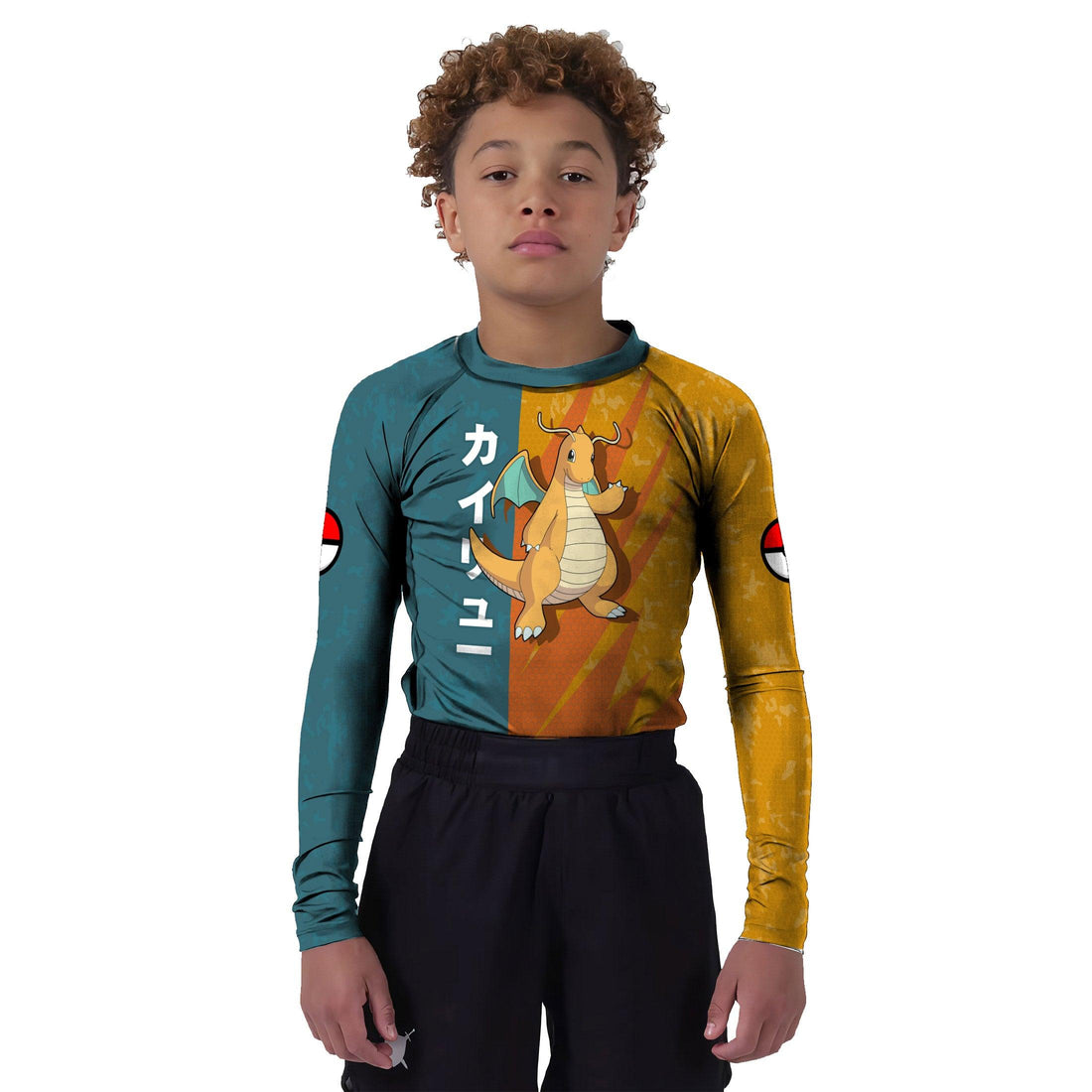 Pokemon Dragonite Sky Dragon Kids Rash Guard