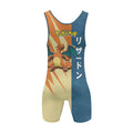 Pokemon Fire Dragon Charizard Wrestling Singlet