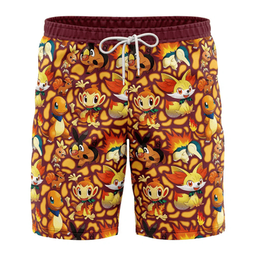 Pokemon Fire Type Swim Trunks