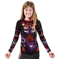 Pokemon Gastly Haunter Gengar Christmas Kids Rash Guard