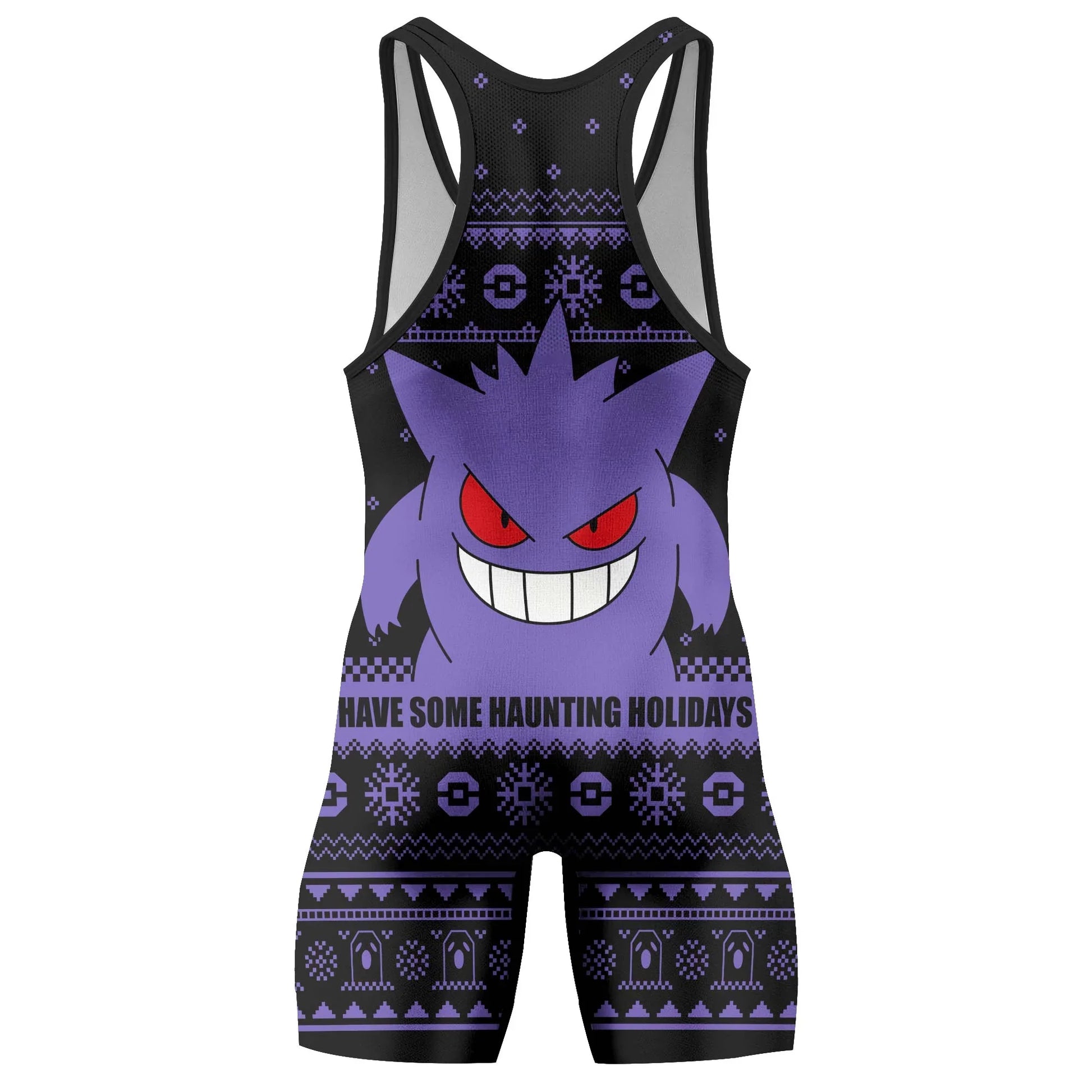 Pokemon Gengar Christmas Wrestling Singlet