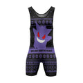 Pokemon Gengar Christmas Wrestling Singlet