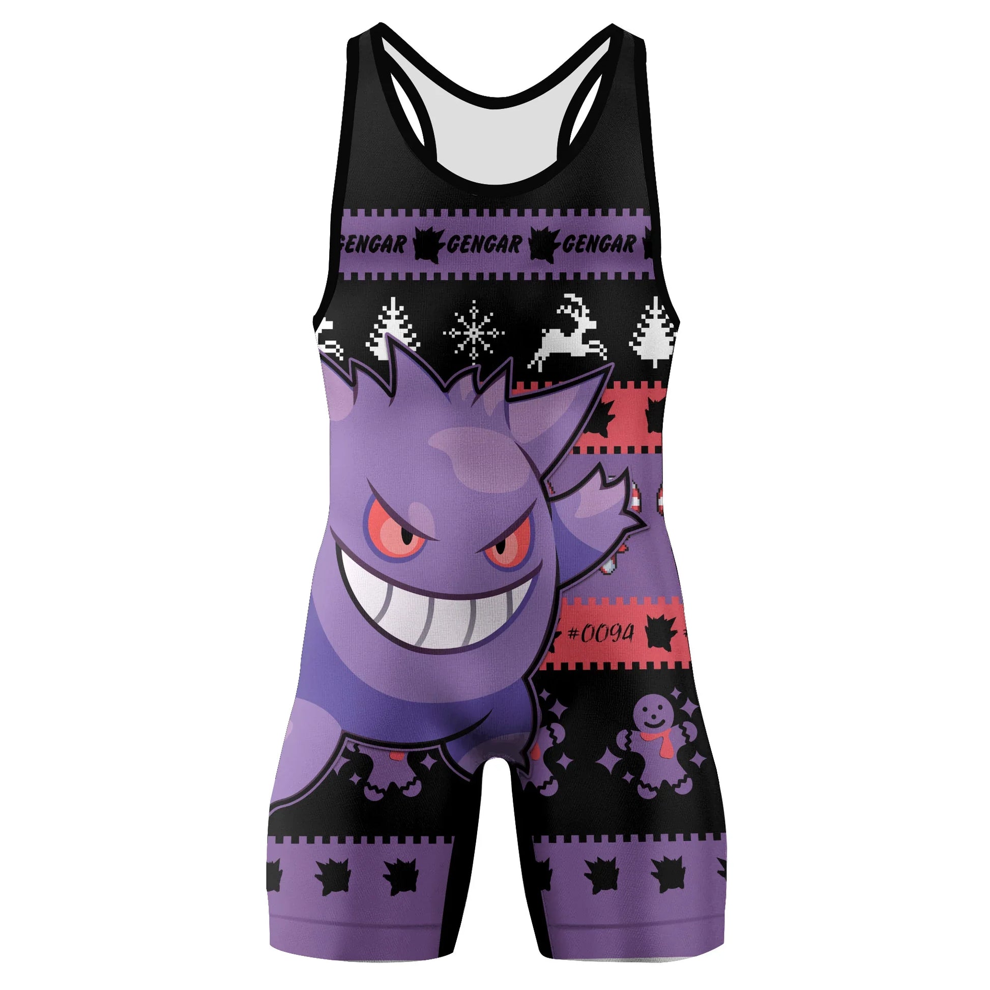 Pokemon Gengar Hello Winter Wrestling Singlet