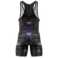 Pokemon Gengar Pixel Christmas Wrestling Singlet