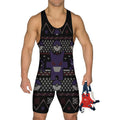 Pokemon Gengar Pixel Christmas Wrestling Singlet