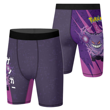 Pokemon Gengar Shadow Ball Attack Compression Shorts