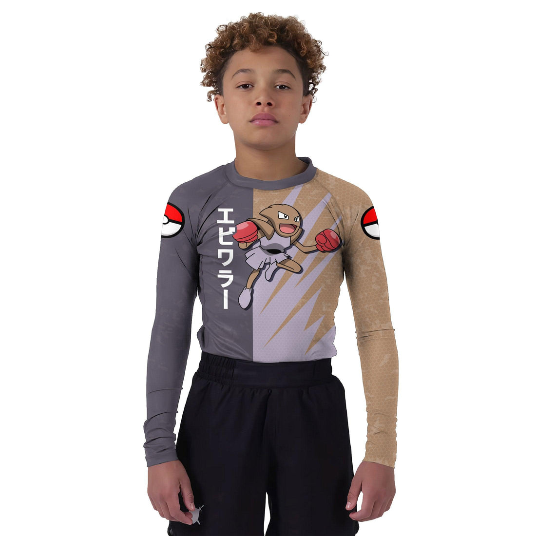 Pokemon Hitmonchan Kids Rash Guard