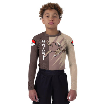 Pokemon Hitmonlee Kids Rash Guard