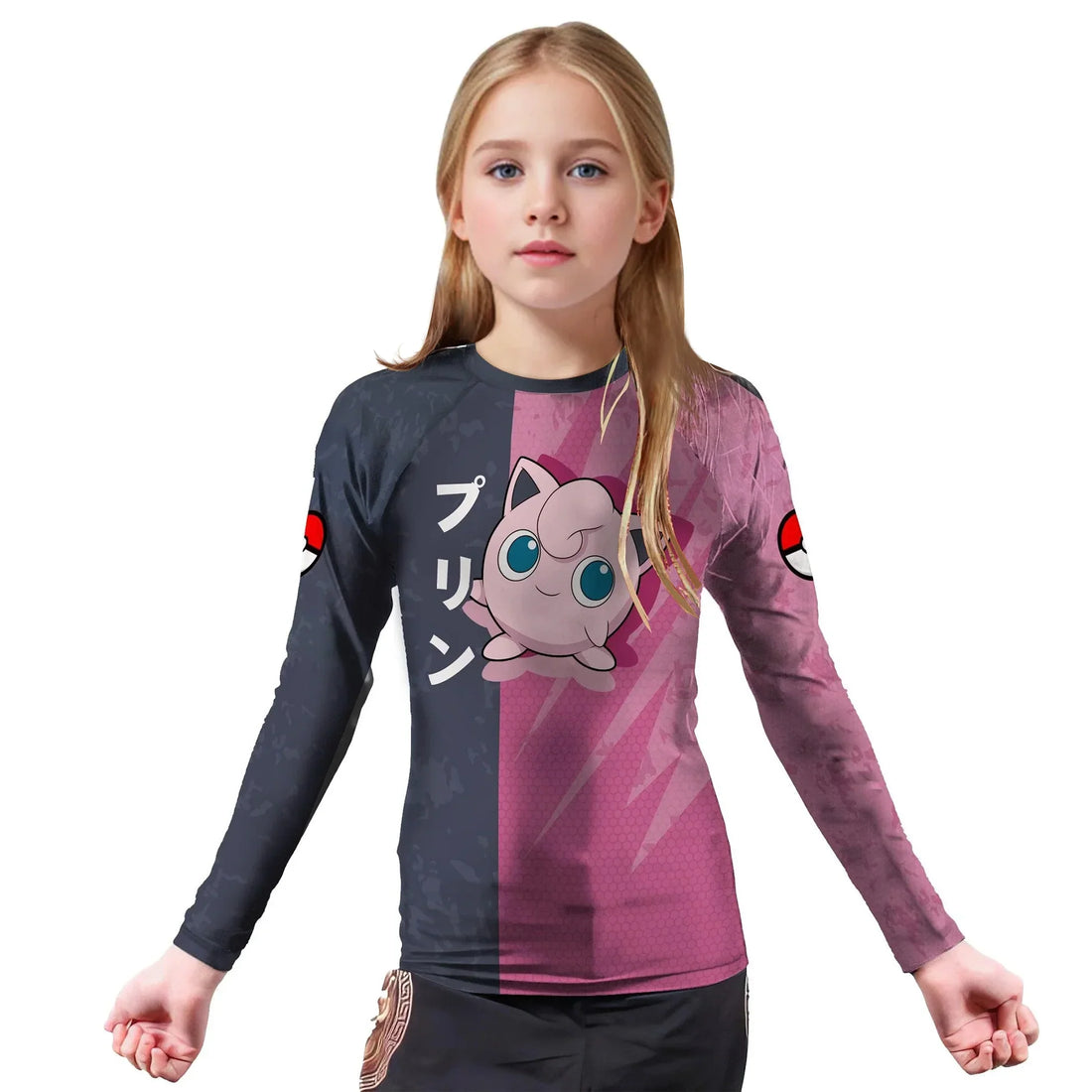 Pokemon Jigglypuff Love Singing Kids Rash Guard