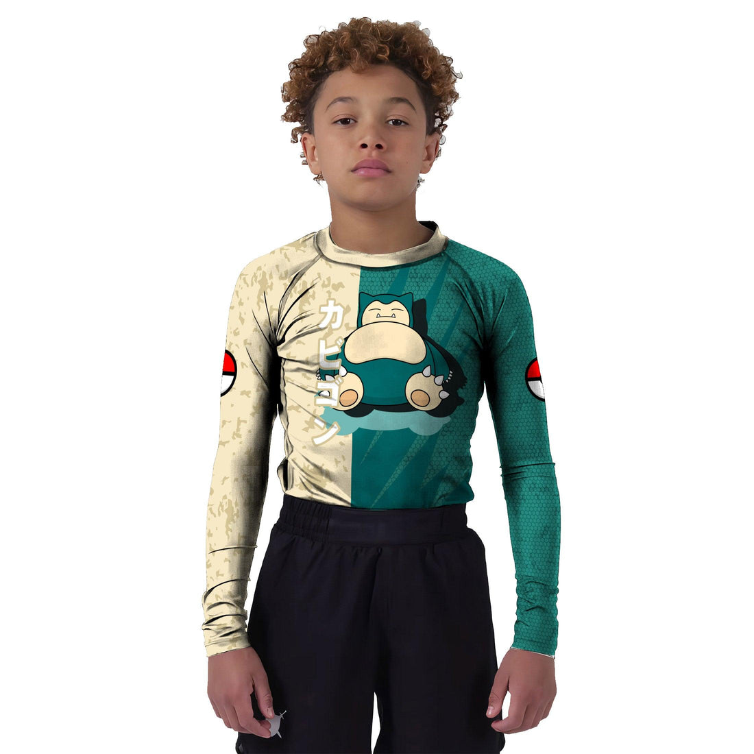 Pokemon Lazy Snorlax Kids Rash Guard
