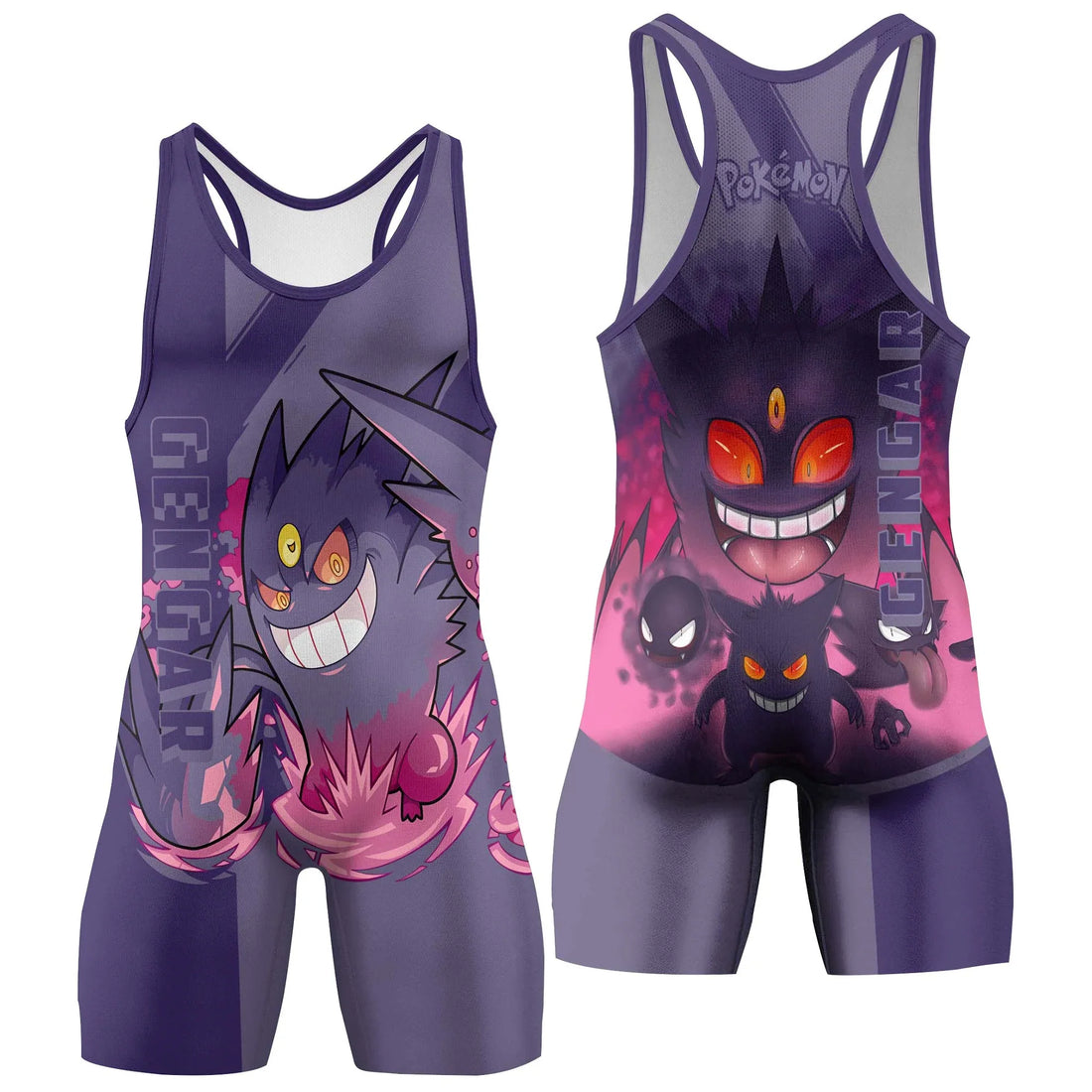 Pokemon Mega Gengar Wrestling Singlet