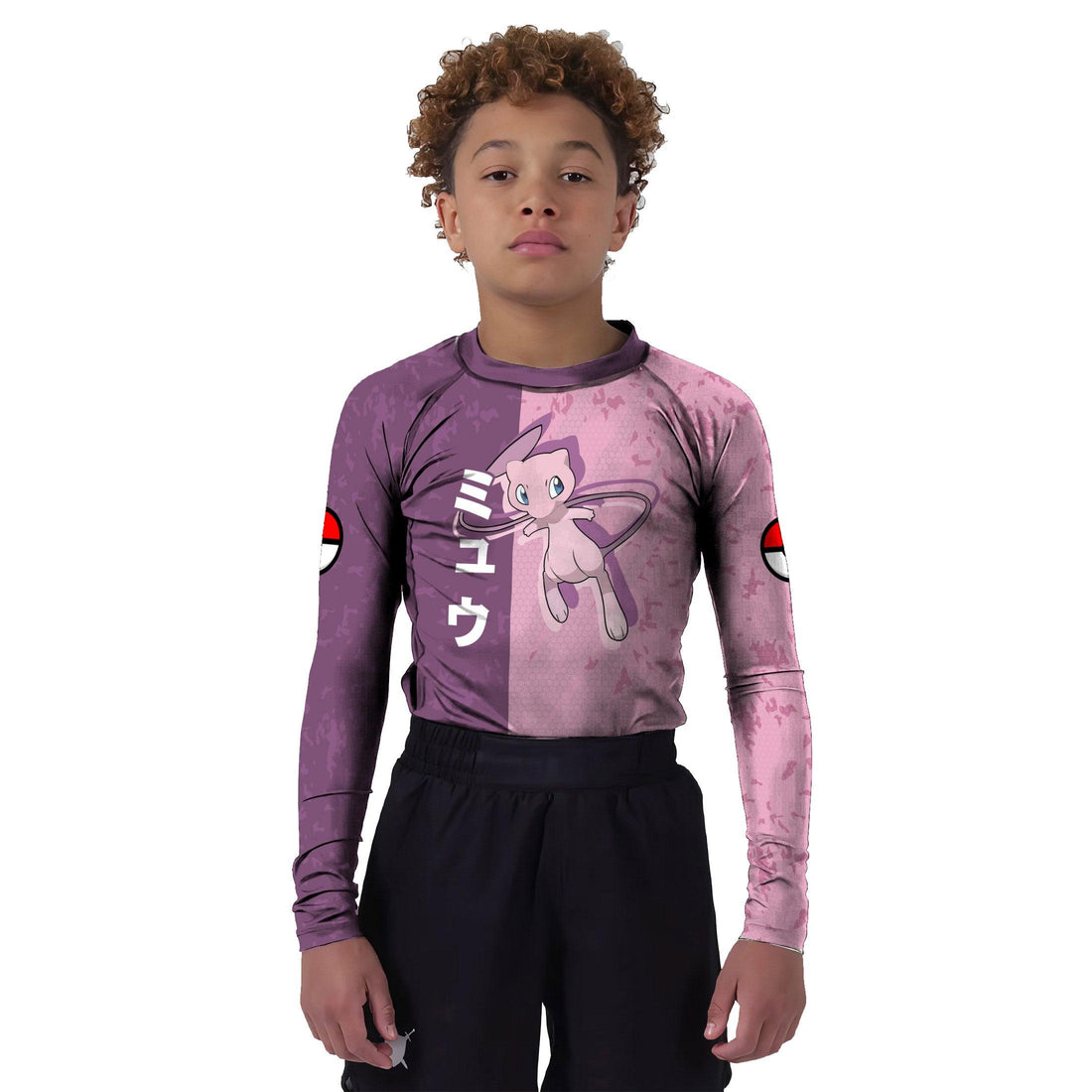 Pokemon Mew Creature Of God Kids Rash Guard