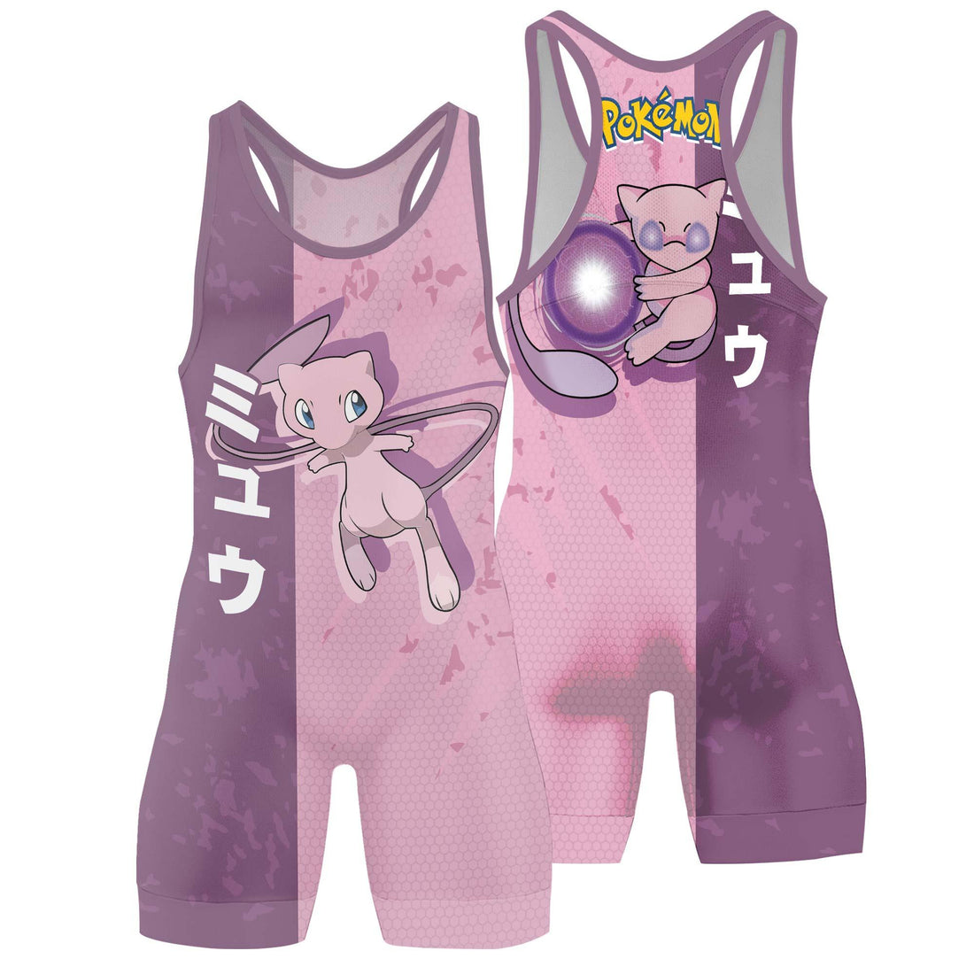 Pokemon Mew Creature Of God Wrestling Singlet