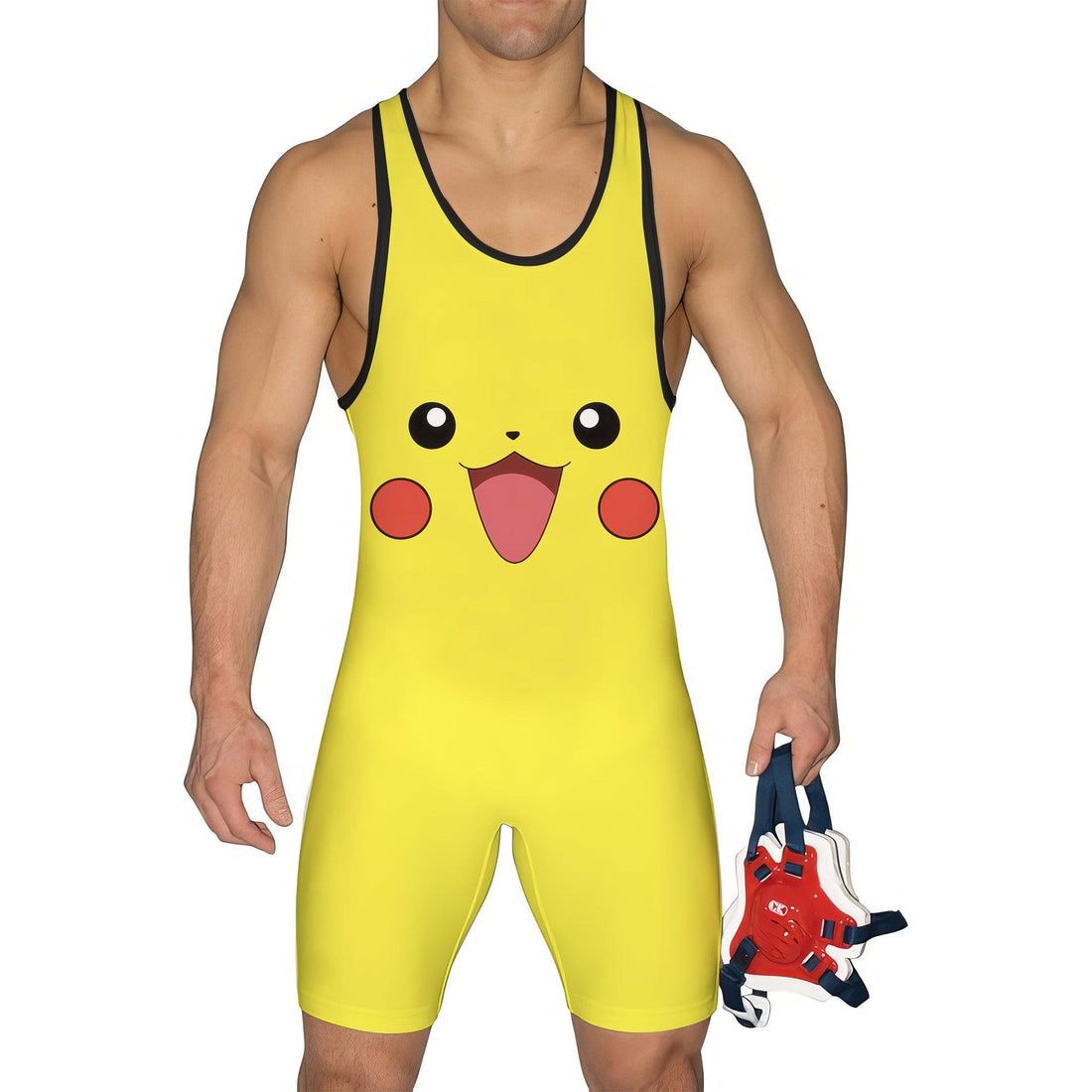 Pokemon Pikachu Face Wrestling Singlet