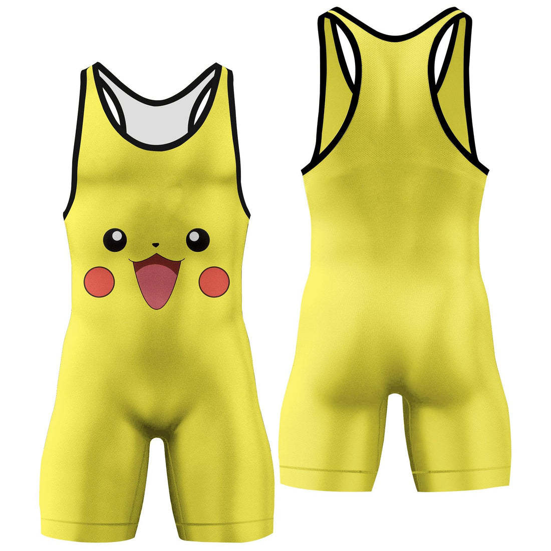 Pokemon Pikachu Face Wrestling Singlet