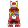 Pokemon Santa Pikachu Wrestling Singlet