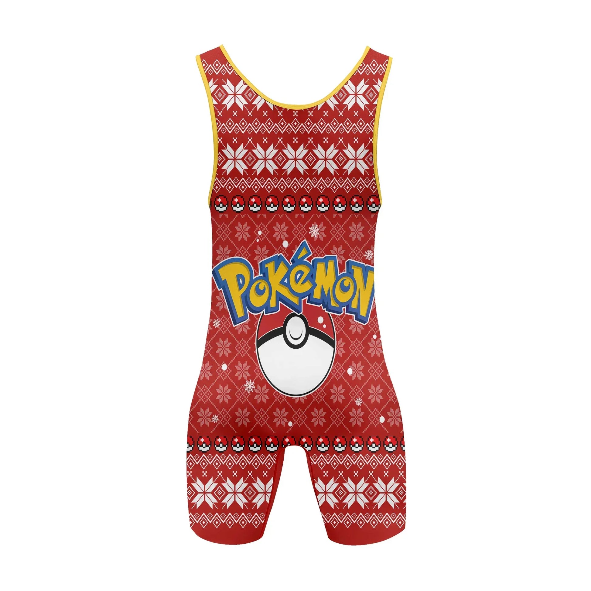 Pokemon Santa Pikachu Wrestling Singlet