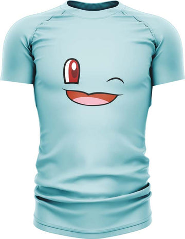 Pokemon Squirtle Face Short Sleeve Rash Guard