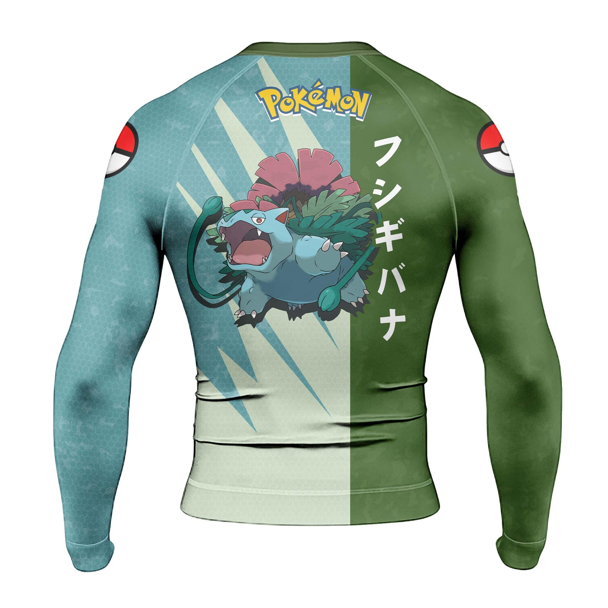 Pokemon Venusaur Vine Whip Rash Guard