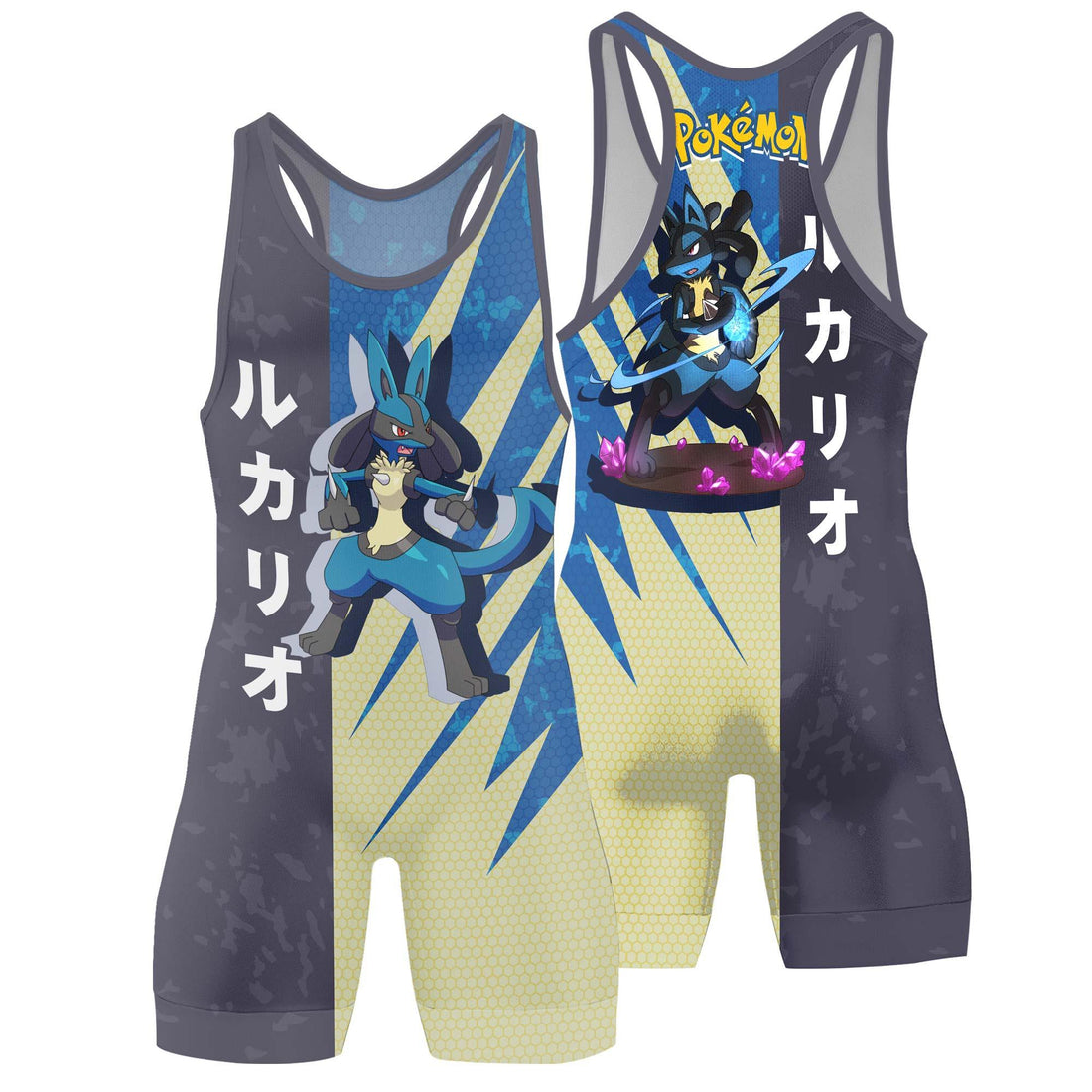 Pokemon Warrior Lucario Wrestling Singlet