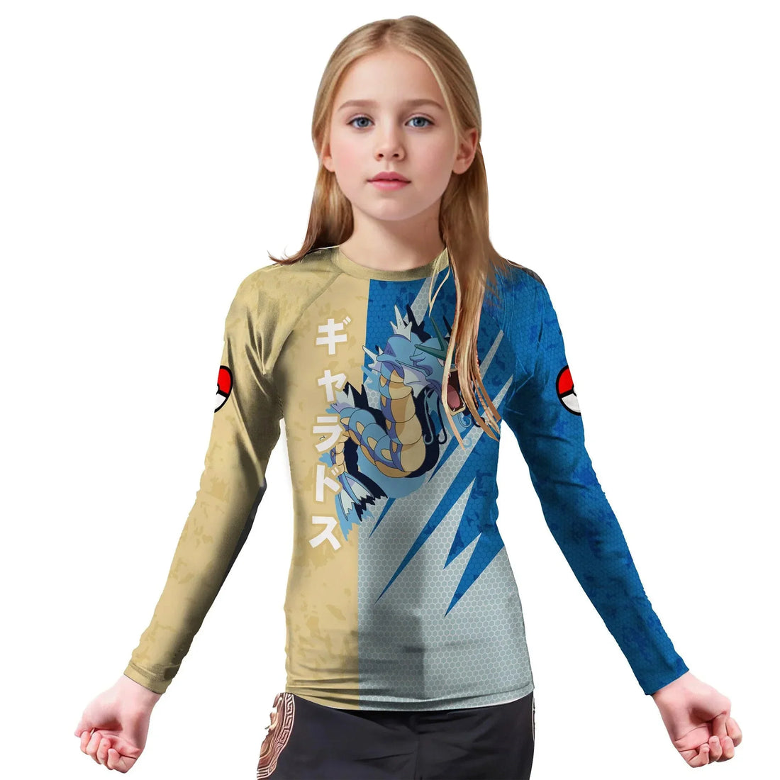Pokemon Water Dragon Gyarados Kids Rash Guard