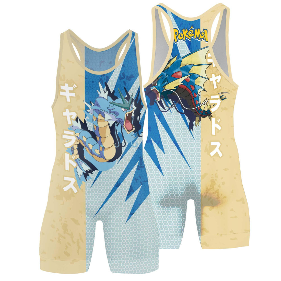 Pokemon Water Dragon Gyarados Wrestling Singlet