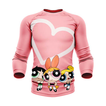 Powerpuff Girls Heart Long Sleeve Rash Guard