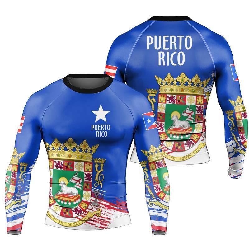 Puerto Rican Spirit Shield Rash Guard
